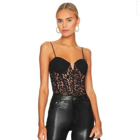 The CAMI NYC Anne Corded Lace Bodysuit size 2 NWT - Picture 2 of 13
